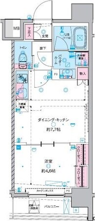 GENOVIA東神田greenveilの物件間取画像